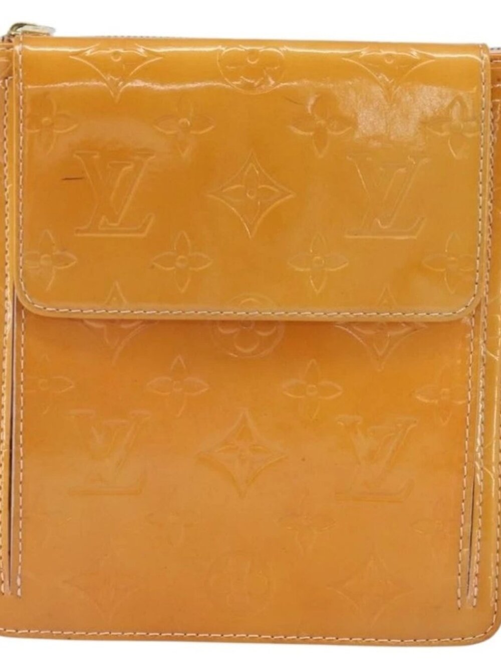 LOUIS VUITTON Monogram Vernis Motto Pouch Marshmallow Pink M91312 - Picture 2 of 15